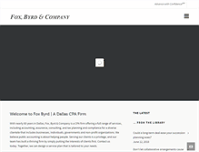Tablet Screenshot of foxbyrd.com